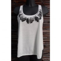 Débardeur femme plumes