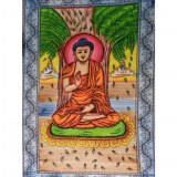 Tenture color Bouddha assis
