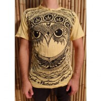 Tee shirt jaune hibou