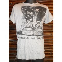 Tee shirt shoes gris