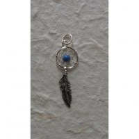 Pendentif mini dream catcher turquoise 0.9