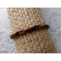 Bracelet bicolore bulat marron/noir