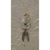 Pendentif dream catcher turquoise 1.2