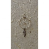 Pendentif dream catcher argent 1.9