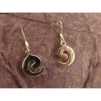 Boucles d'oreilles virgule