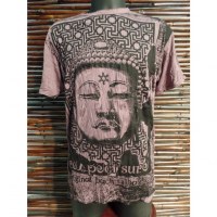 Tee shirt Bouddha Angkor prune