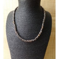 Mala 55 cm perles cercles en os teintés 