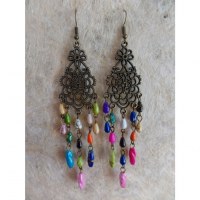 Boucles d'oreilles swi colorées