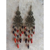 Boucles d'oreilles swi bicolore