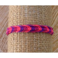 Bracelet Agus macramé rose