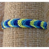 Bracelet Agus macramé bleu