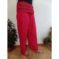 Pantalon thaï Pattaya coquelicot