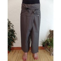 Pantalon Thaï Bang Saen gris souris