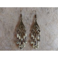 Boucles d'oreilles chik blanches