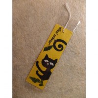 Marque page chat noir