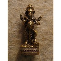 Miniature dorée Ganesh et les divinités
