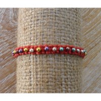 Bracelet perlita rouge