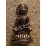 Miniature argentée Bouddha abhayamudrâ 