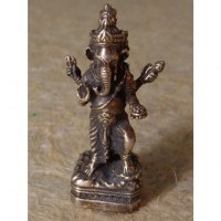 Miniature argentée Ganesh et les divinités