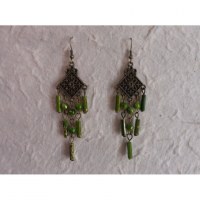 Boucles d'oreilles Boontam vertes