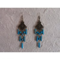 Boucles d'oreilles Boontam bleues