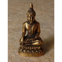 Miniature Bouddha bhumispashamudra couleur bronze