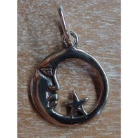 Pendentif la lune et l'éoile