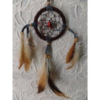 Petit dreamcatcher yaki marron