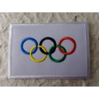 Ecusson drapeau jeux olympiques