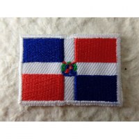 Ecusson drapeau de la République Dominicaine