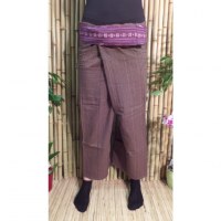 Pantalon Myanmar marron