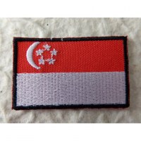 Ecusson drapeau Singapour