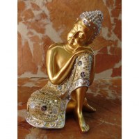 Bouddha doré tête penchée