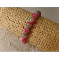 Mala de poignet en jade multicolore