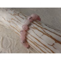 Mala de poignet calcédoine rose