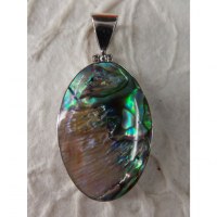 Pendentif 2 ovale abalone