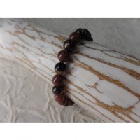 Mala de poignet en rhodonite 