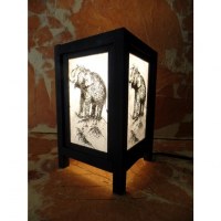 Lampe blanche l'éléphant