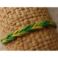 Bracelet tali vert/jaune modèle 5