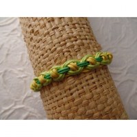 Bracelet tali vert/jaune modèle 3
