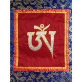 Tanka brodé Aum tibétain
