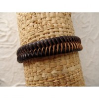 Bracelet tresse africaine bicolore