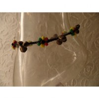 Bracelet cheville rasta 3 grelots 