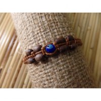 Bracelet marron clair nazar boncugu
