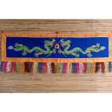 Broderie tibétaine les 2 dragons verts
