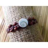 Bracelet marron oeil de Ste Lucie