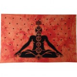 Petite tenture orange 7 chakras