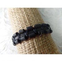 Bracelet manik kayu noir