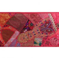 Tenture indienne Pendjab rouge