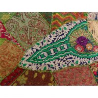 Tenture indienne Pendjab vert anis
